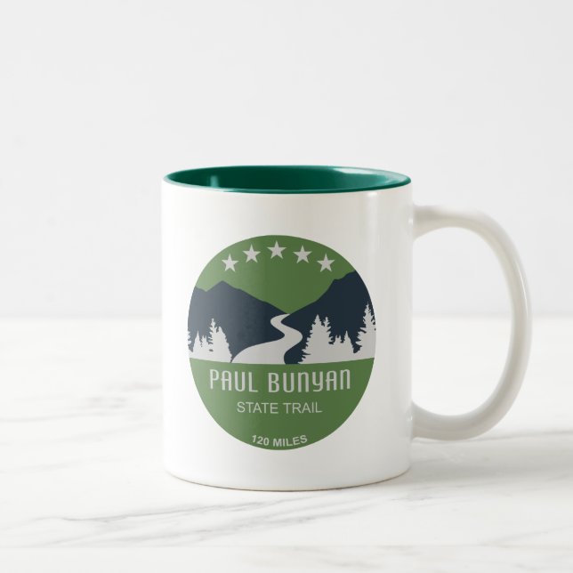 Tasse 2 Couleurs Sentier d'État Paul Bunyan (Droit)
