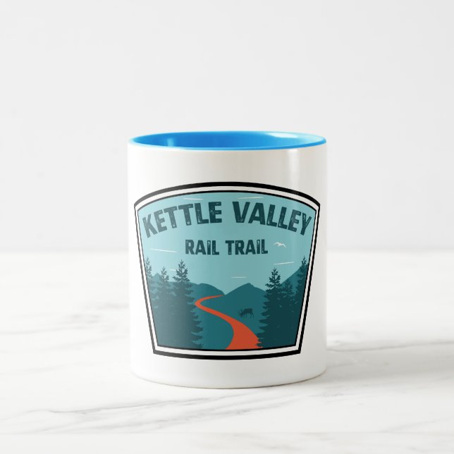Tasse 2 Couleurs Sentier ferroviaire Kettle Valley Colombie-Britann (Centre)
