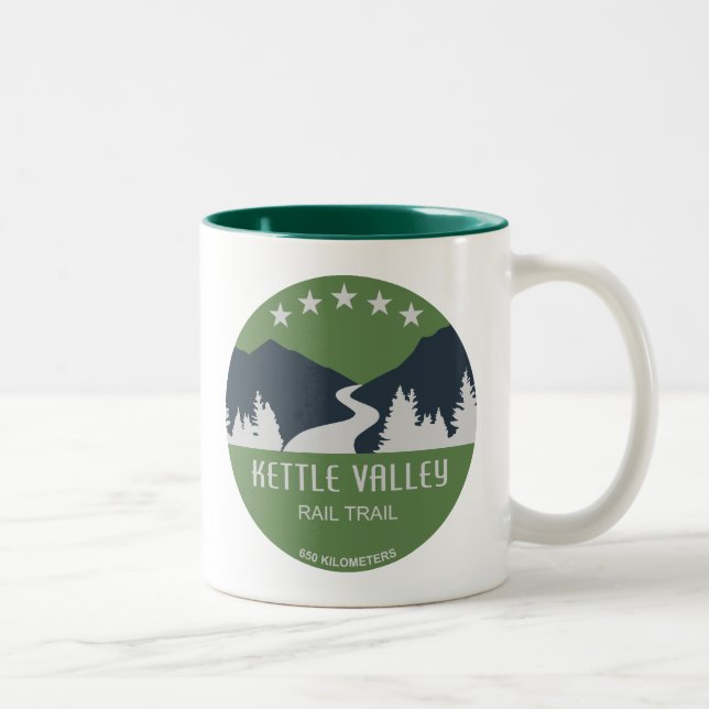 Tasse 2 Couleurs Sentier ferroviaire Kettle Valley Colombie-Britann (Droit)