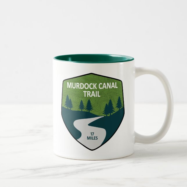 Tasse 2 Couleurs Sentier Murdock Canal Trail Utah (Droit)