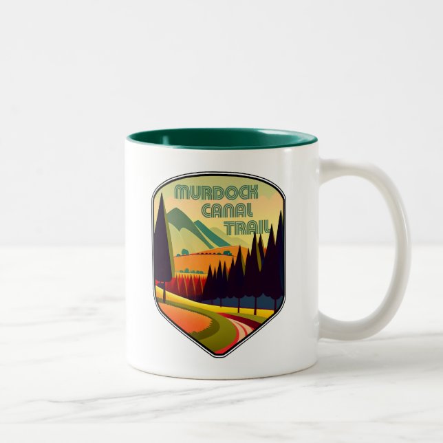 Tasse 2 Couleurs Sentier Murdock Canal Trail Utah Couleurs (Droit)