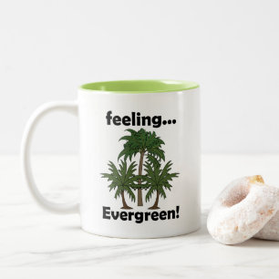 Tasse 2 Couleurs Sentiment de palmier Toujours vert Tropical Drôle