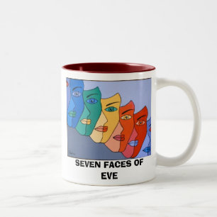 TASSE 2 COULEURS SEPT VISAGES D'ÈVE