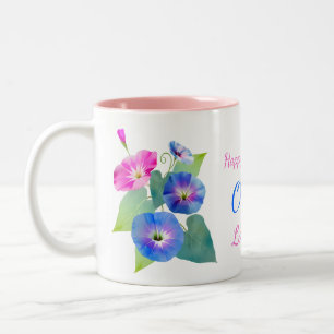 Tasse 2 Couleurs Septembre cadeaux de fleurs de naissance Gloire du