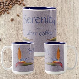 Tasse 2 Couleurs Sérénité après le café - Oiseau du paradis