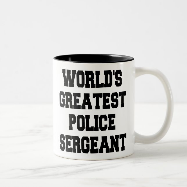 Tasse 2 Couleurs Sergent de police le plus grand du monde (Droit)