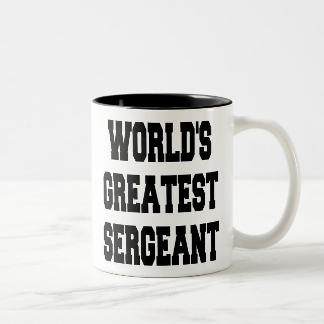 Tasse 2 Couleurs Sergent le plus grand du monde (Droit)