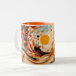 Tasse 2 Couleurs Série automne en style Abstrait