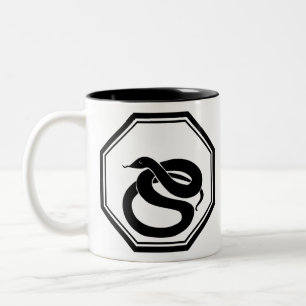 Tasse 2 Couleurs Serpent noir