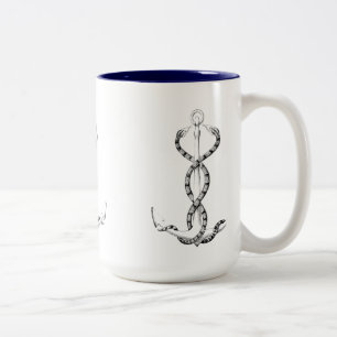 Tasse 2 Couleurs Serpents d'Ancre marine
