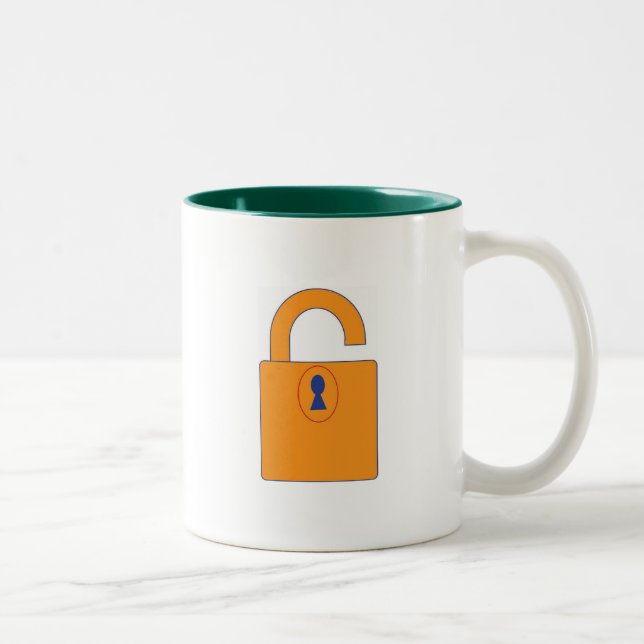 Tasse 2 Couleurs Serrure (Droit)