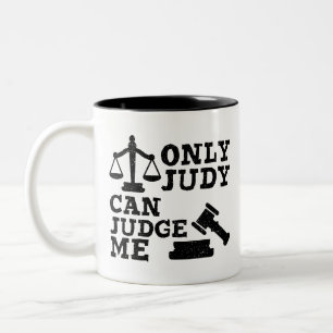 Tasse 2 Couleurs Seul Judy Can Juge Me, Empowerment cite Cadeau
