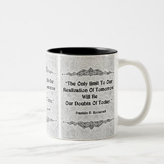 Tasse 2 Couleurs Seule limite - Citation positive