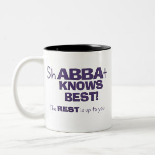 Tasse 2 Couleurs ShABBAt Abba connaît le mieux