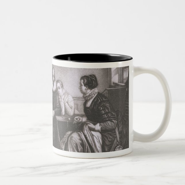 Tasse 2 Couleurs Shakespeare avec sa famille, chez Stratford, (Droit)