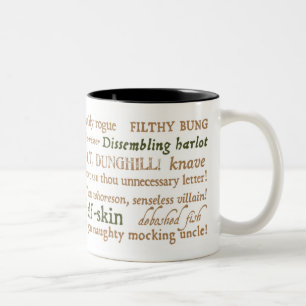 Tasse 2 Couleurs Shakespeare insulte la collection