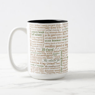 Tasse 2 Couleurs Shakespeare Insults Collection