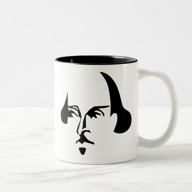 Tasse 2 Couleurs Shakespeare simple (Droit)