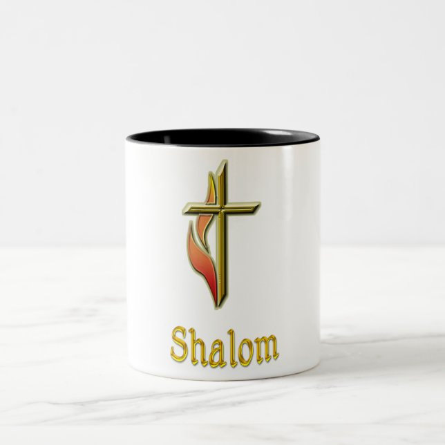 Tasse 2 Couleurs Shalom (Centre)