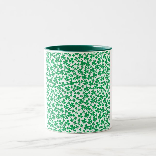 Tasse 2 Couleurs Shamrock pour la Saint Patrick's Day (Centre)