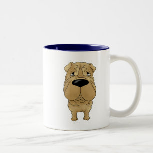 Tasse 2 Couleurs Shar-Pei - grand nez et bout