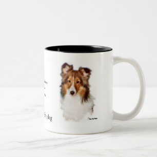 Tasse 2 Couleurs Shetland Sheepdog Sheltie Art Cadeaux