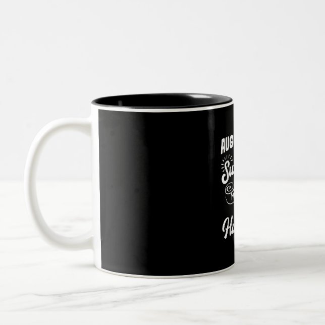 Tasse 2 Couleurs Shit Funny August Birthday (Gauche)