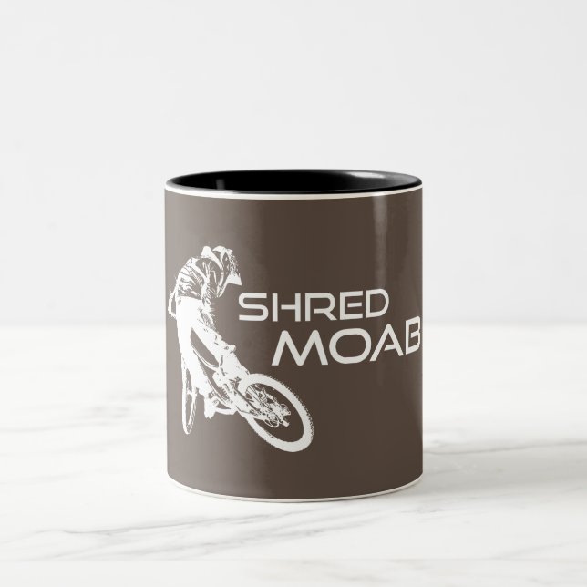 Tasse 2 Couleurs Shred Moab Mountain Biking (Centre)