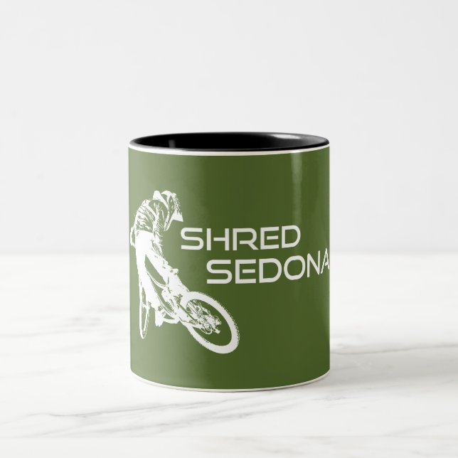 Tasse 2 Couleurs Shred Sedona Arizona VTT (Centre)
