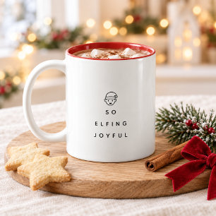 Tasse 2 Couleurs Si Elfique Joyeux