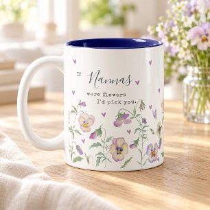 Tasse 2 Couleurs Si les mamies étaient des fleurs je te cueillerais