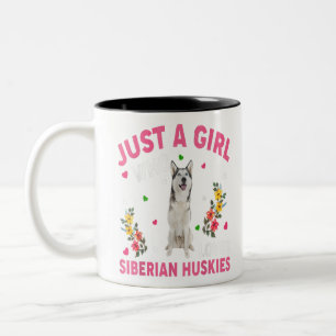 Tasse 2 Couleurs Siberian Husky Lover Just A Girl Who Loves Siberia