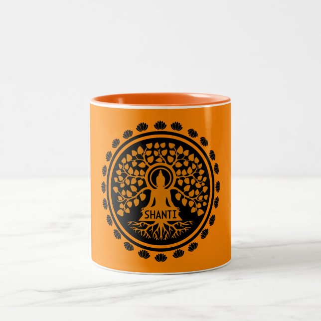 Tasse 2 Couleurs Siddhartha Gautama, Art Bouddhiste (Centre)