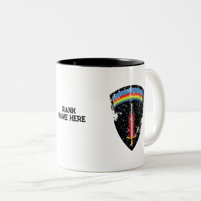 Tasse 2 Couleurs Siège suprême de la SHAEF - en détresse (Devant droit)