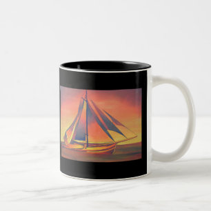 Tasse 2 Couleurs Sienna vole au coucher du soleil