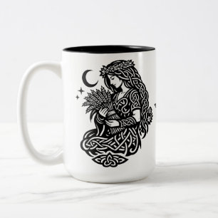 Tasse 2 Couleurs Sigil de la Vierge — Encre de zodiaque liée à la T