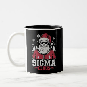 Tasse 2 Couleurs Sigma Claus Cool Père Noël Noël Rizz Rizzler Mème