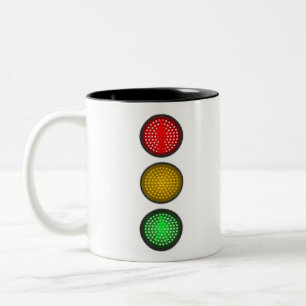 Tasse 2 Couleurs Signal de trafic Lumière Halloween Idée costume de