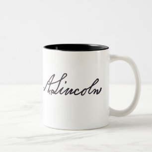 Tasse 2 Couleurs Signature Abraham Lincoln