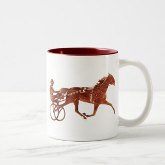 Tasse 2 Couleurs Silhouette Brown de meneur de train