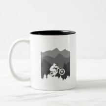 Silhouette de VTT pour le fanatique du MTB