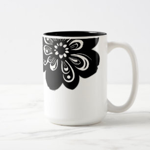 Tasse 2 Couleurs Silhouettes Motifs Paisley