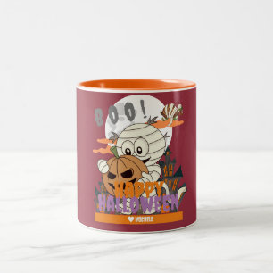 Tasse 2 Couleurs Simple Happy Halloween Maman famille et amis