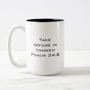Tasse 2 Couleurs Simple Inspiration Christian Psalm Bible Verse
