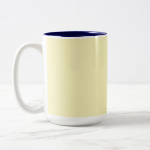 Tasse 2 Couleurs simple minimal couleur pastel personnalisé