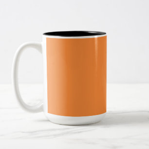 Tasse 2 Couleurs Simple Une Seule Couleur Orange Monocouleur
