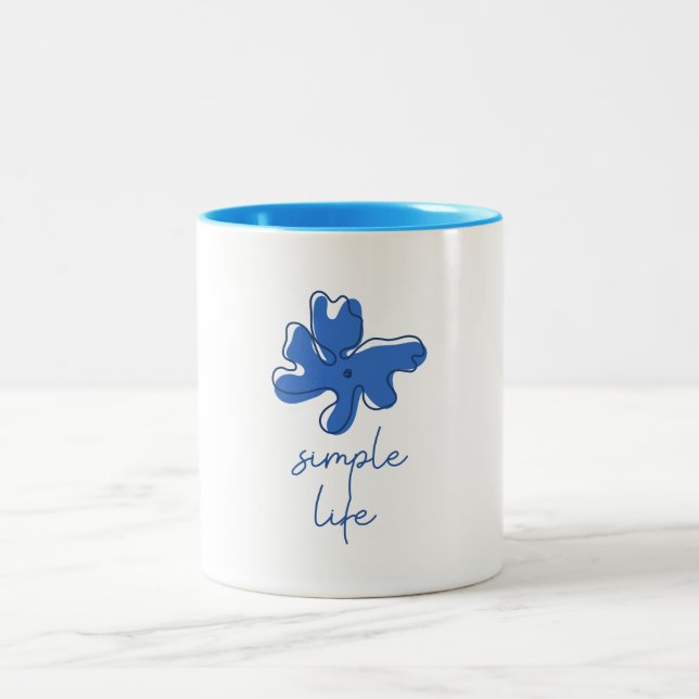 Tasse 2 Couleurs Simple Vie Minimalisme (Centre)