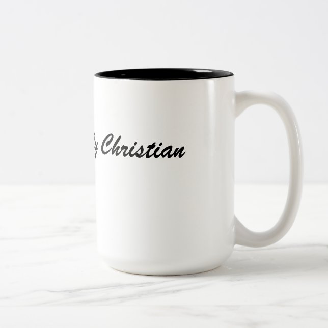 Tasse 2 Couleurs Simplement chrétien (Droit)
