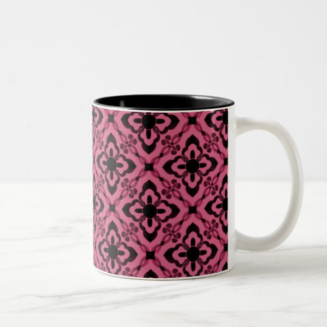 Tasse 2 Couleurs Simplement Éblouissant Damas Mug, Rose (Droit)