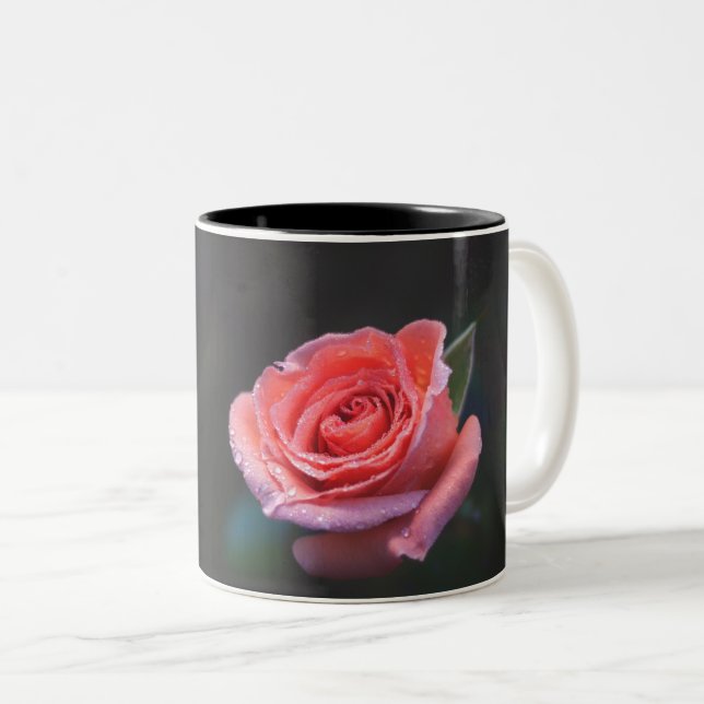 Tasse 2 Couleurs Single Pink Rose (Devant droit)
